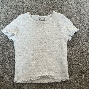 White Hollister tight shirt